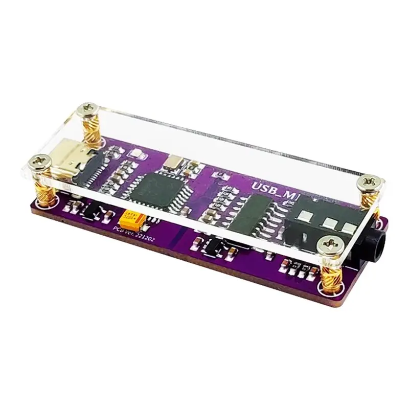 B68C S008 USB Mini Portable DAC Decoder, 127Db Headphone Amplifier, Hifi Quality, Low Noise Design, DIY External Sound Card