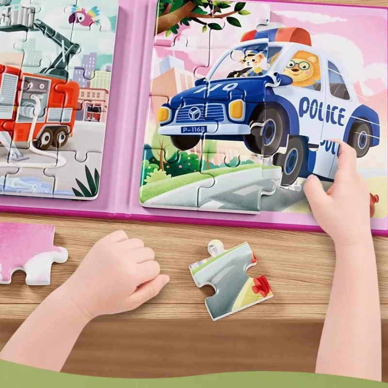 Montessori Faltbare 3D Magnetische Puzzle für Junge Mädchen Tier Puzzles Kinder Pädagogisches Lernen Spielzeug Geschenke Eltern-kind-Spiel