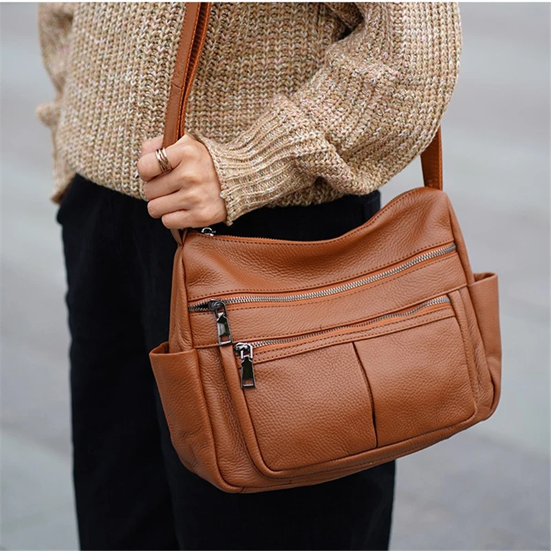 

Nesitu Высокое качество винтажные черные коричневые женские сумки из натуральной кожи женские сумки через плечо из воловьей кожи модный кошелек m9922