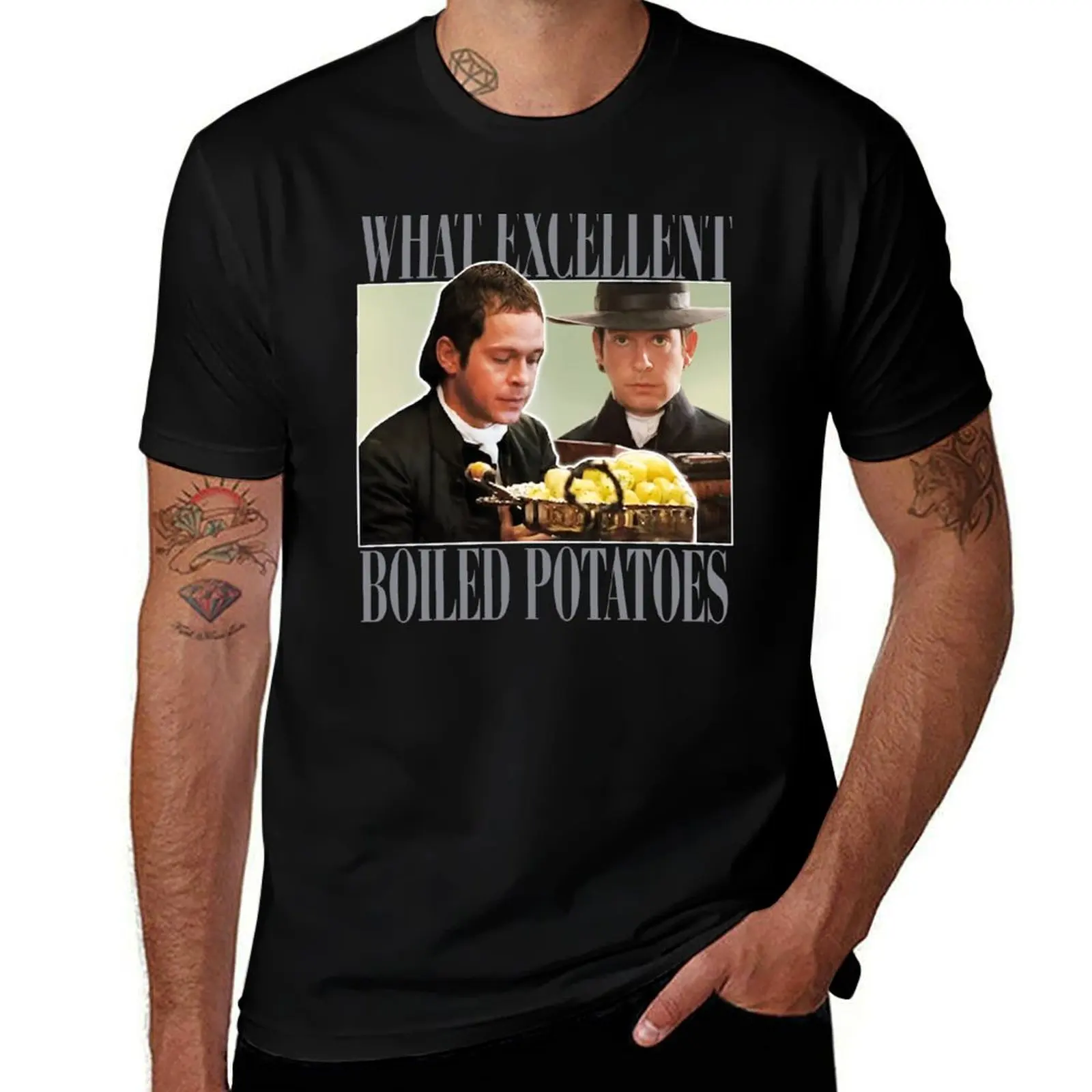 what excellent boiled potatoes Funny Meme T-Shirt Fashion Pattern Printed Tee Shirt T-Shirt