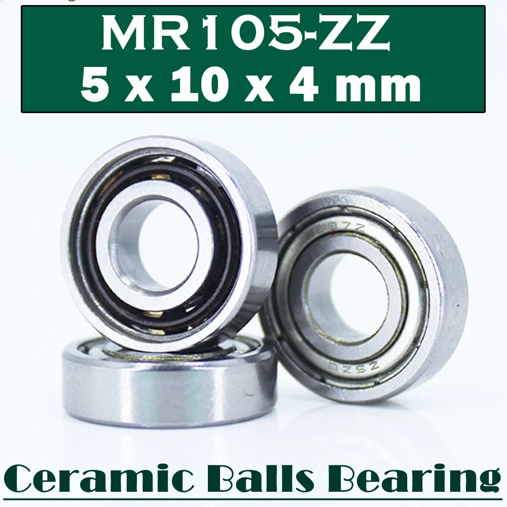 2PCS MR105RS MR105ZZ MR126ZZ 5x10x4 มม.5x10x4 มม.6x12x4 มมไฮบริดซิ 3 เอ็น 4 เซรามิคแบริ่งลูกบอล ABEC-1 สำหรับอุตสาหกรรมมอเตอร์แกนหมุน