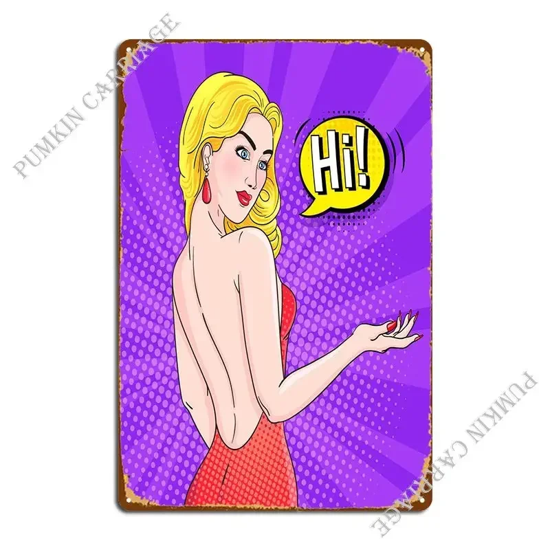 Hi Fashion Pop Up Metal Sign Pub Wall Decor Kitchen Wall Cave Tin Sign Poster