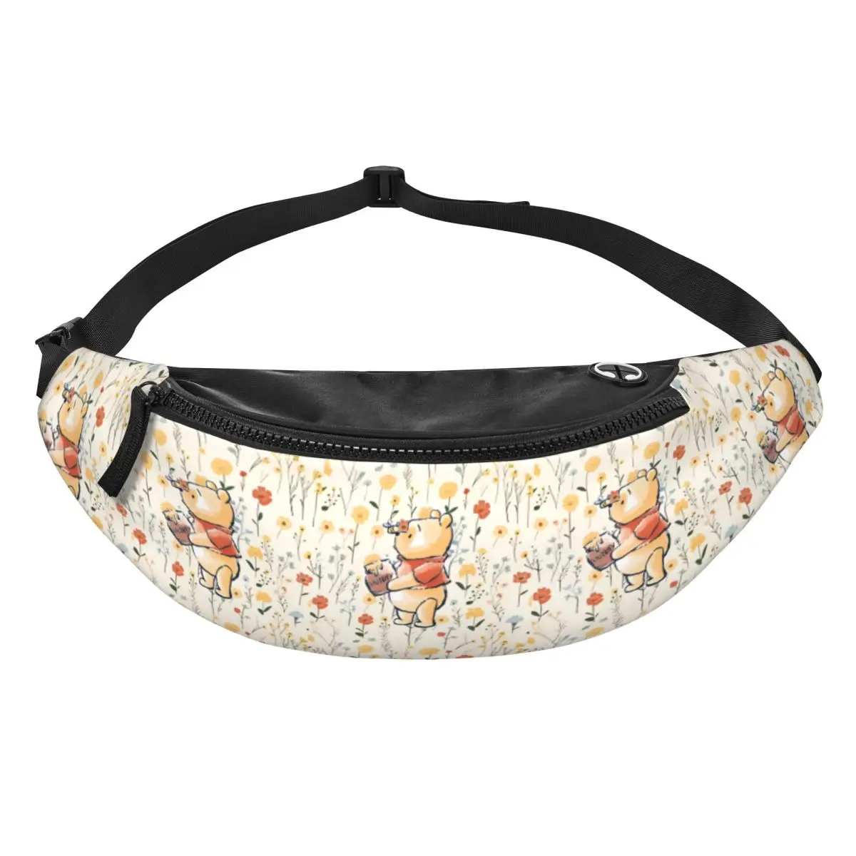 

Custom Fashion W-Winnie Anime The Pooh Fanny Pack for Cycling Camping Women Men Crossbody Waist Bag Phone Money Pouch