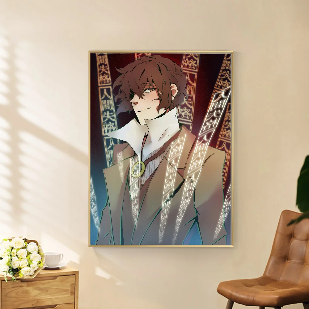 Bungo Stray Dog Osamu Dazai Good Quality Prints and Posters Waterproof Paper Sticker Coffee House Bar Posters Wall Stickers