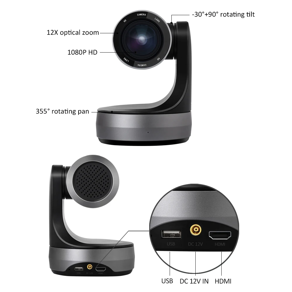 JJTS Telemedicine Full 1080P PTZ Mini USB IP SDI Camera Video Conference Equipment System Camera For Skype Meeting Room