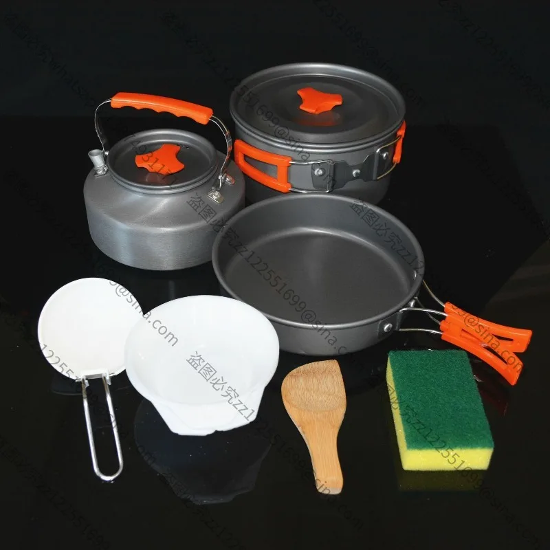 suitable-for-portable-1-2-person-outdoor-camping-teapot-set-pot-11l-combination-picnic-pot-hard-alumina-alloy