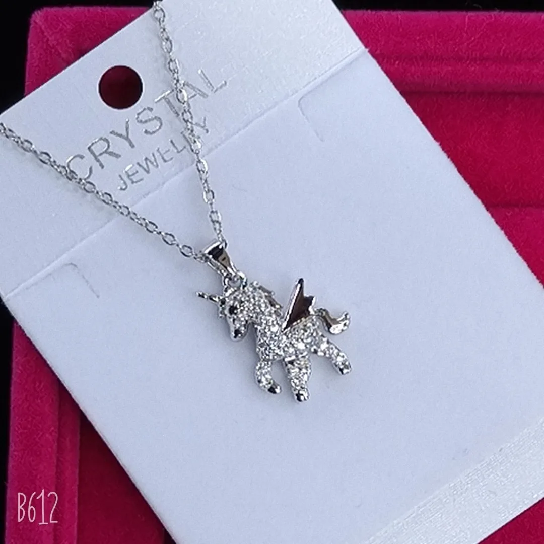 2026 premium moissanite pendant necklace in platinum-plated copper with water wave chain — geometric double-ring design, light l