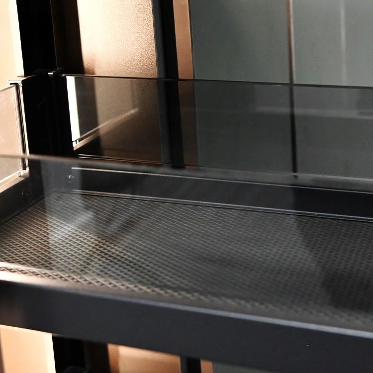 New Design Soft Close Glass Stainless Steel Kitchen Cabinet Drawer Basket