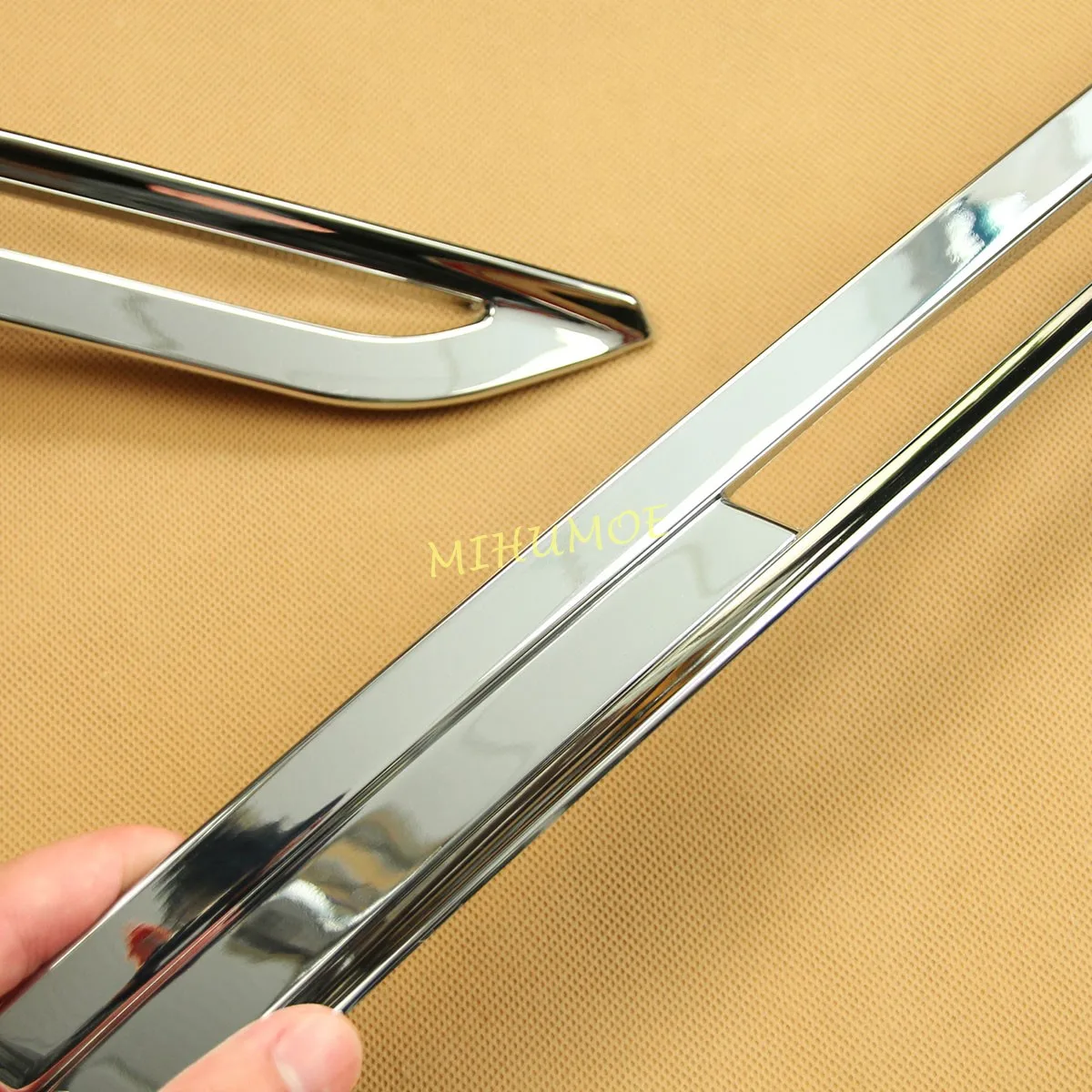 2Pcs Chrome Car Front Fog Lights Cover Lamps Trim Strip For 2020-2024 Mazda CX30 CX-30 DM Exterior Decoration Accessories