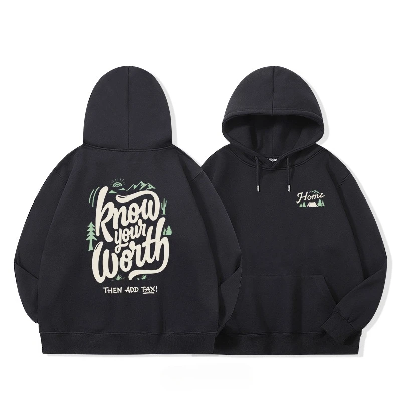 

The 2025 autumn/winter new travel significance printed sweatshirt is a fashionable sporty and casual top for both men and women