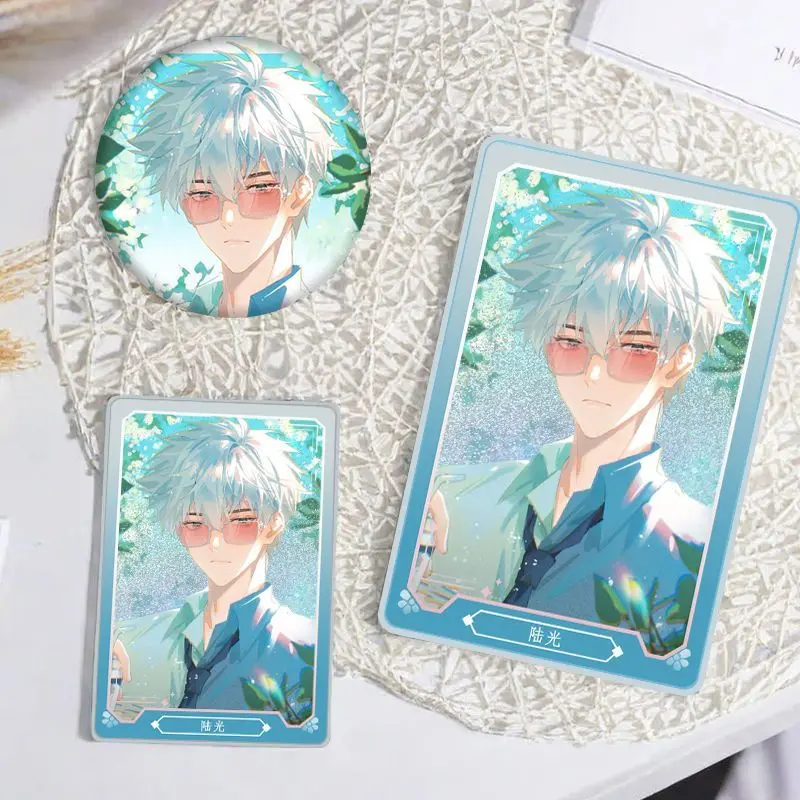 Nuevo enlace Click Shi Guang Dailiren mercancía de Anime Lucas Lu Guang insignia y arena-adorno que fluye bolsa colgante juguetes regalos para fanáticos