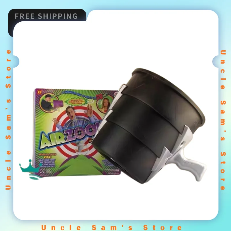 New Genuine AIRZOOKA Air Cannon Toy Funny Prank Wind Blower Tech Vent Toy Christmas Day Birthday Creative Gift Outdoor Toy