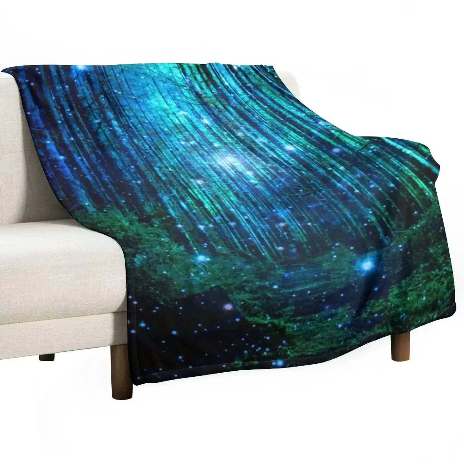 In the magical Forest Throw Blanket Decorative Sofas cosplay anime Baby anime Cute Plaid Luxury Thicken Blankets