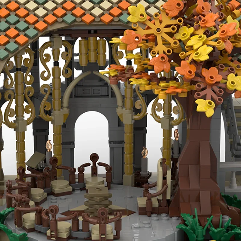 2610 pièces Moc films les anneaux scène conseil d'Elrond Architecture modèle blocs de construction bricolage assemblage briques jouets enfants cadeaux