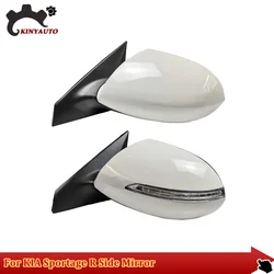 For KIA Sportage R 11-16 Side Mirror External Mirror Rearview Mirror Assembly Lens Turn Signal Shell Lower Shell Frame Cover