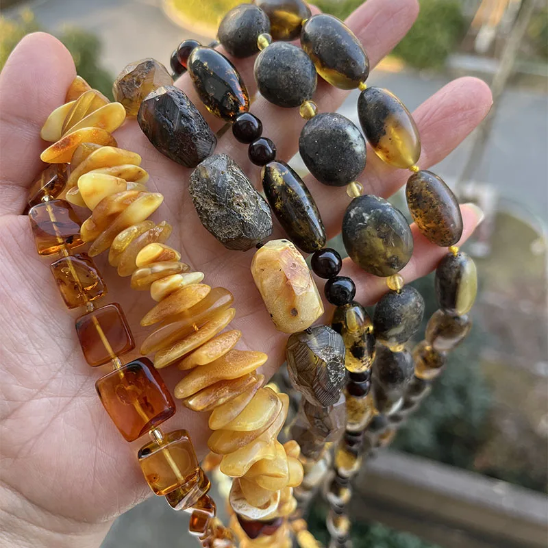 Yoowei Halskette aus 100 % Naturbernstein als Geschenk, europäische baltische Original-Medizinperlen, wunderschöner, einzigartiger Heilschmuck-Lieferant – Detail 35
