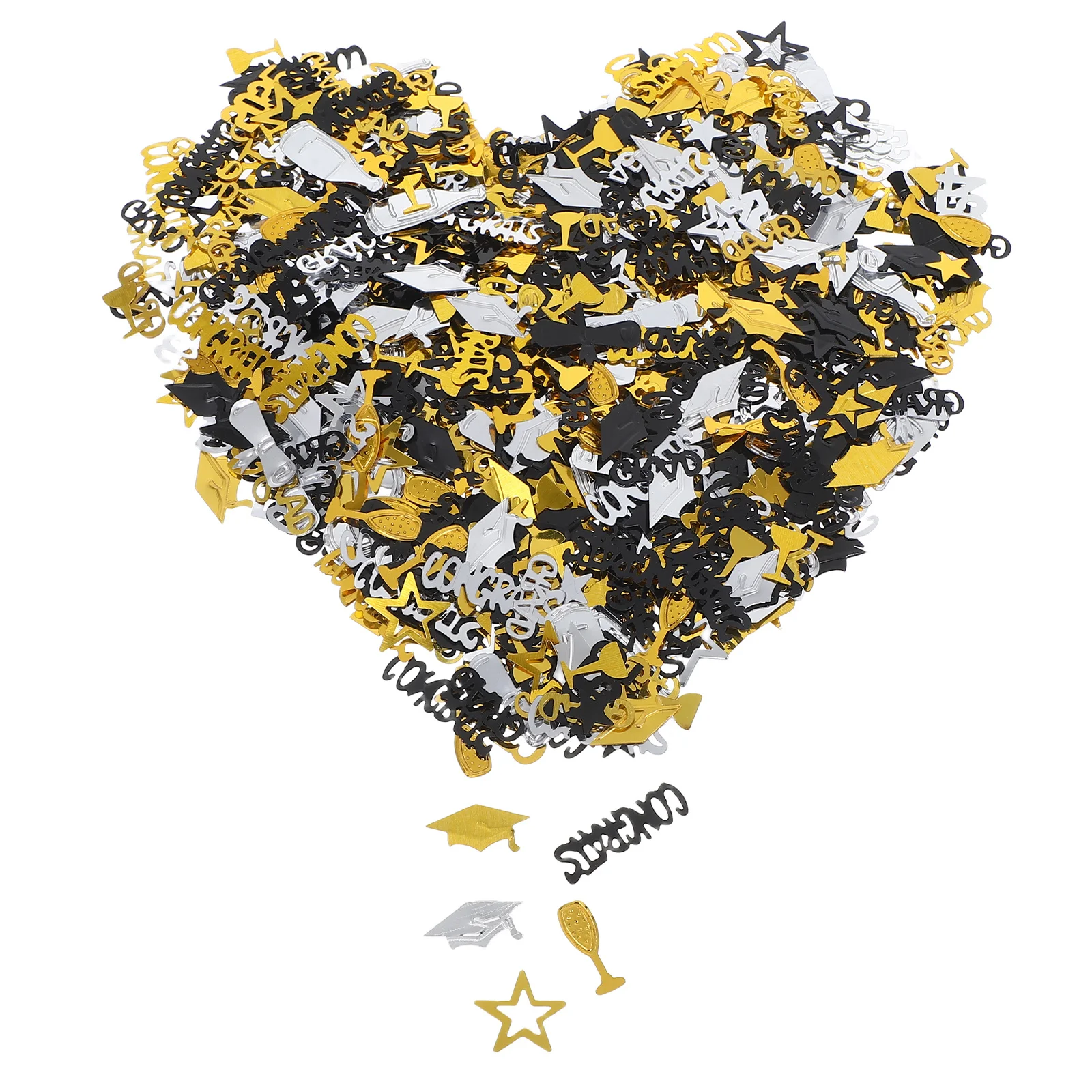 

Graduation Confetti Class Of 2025 Shiny Pvc Table Decor For Party Centerpieces Diy Crafts Diploma Hat Design