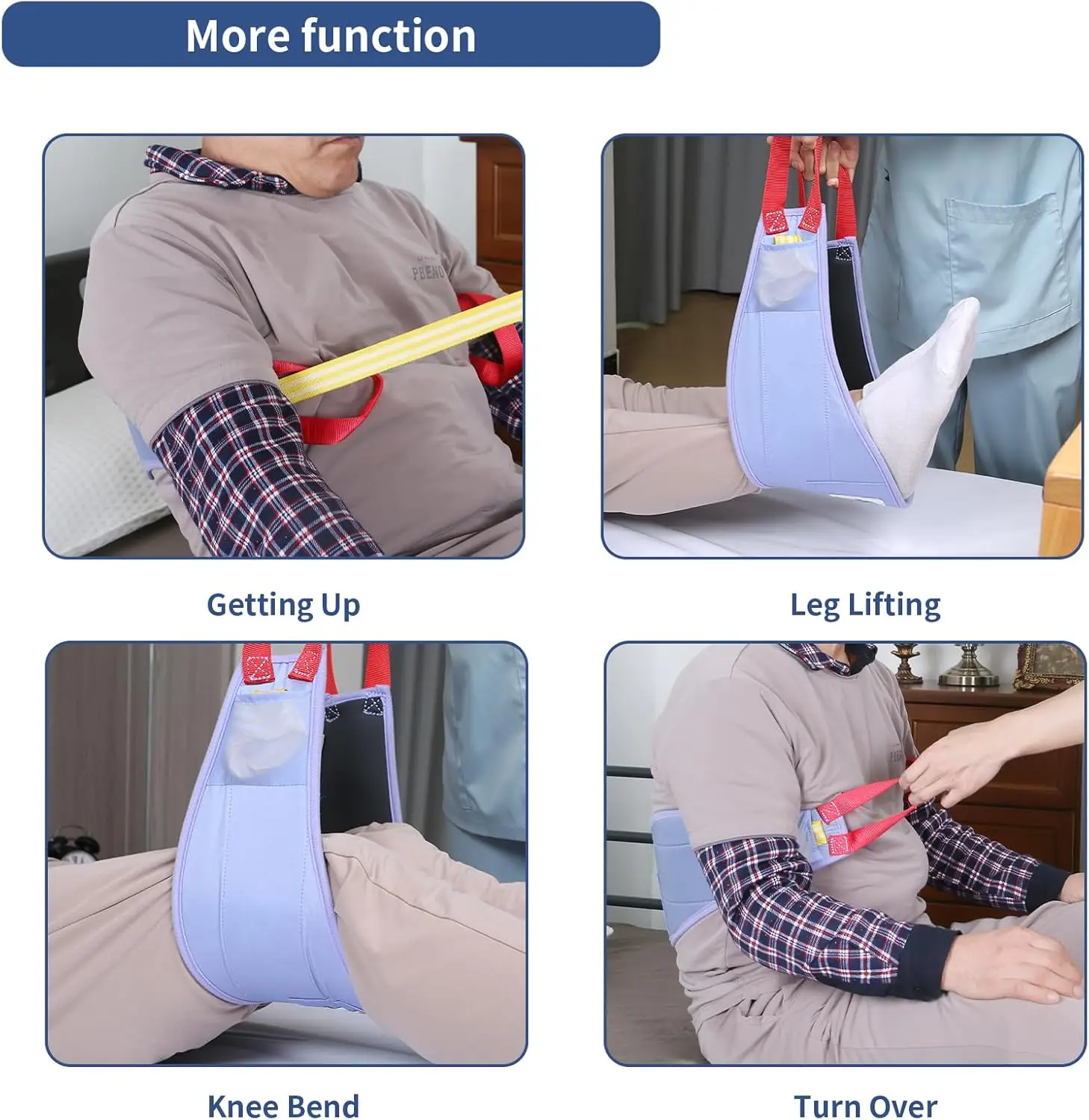 

Nursing Lifting Sling Belt Safety Assist with Handles for Elderly Disabled for Bed to Wheelchair Chair Toilet Transfers