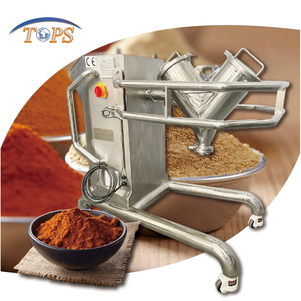 Automatic 20L V Blender For White Brown Sugar Cocoa Milk Matcha Powder Mixer