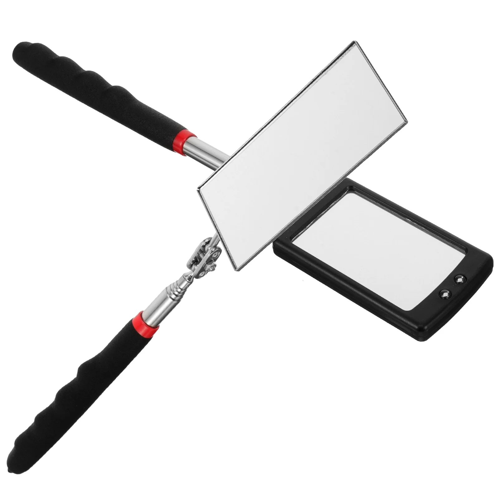 

2Pcs Telescoping Car Bottom Inspection Mirror LED Flexible Auto Inspection Tool Adjustable Vehicle Mechanic Mirror