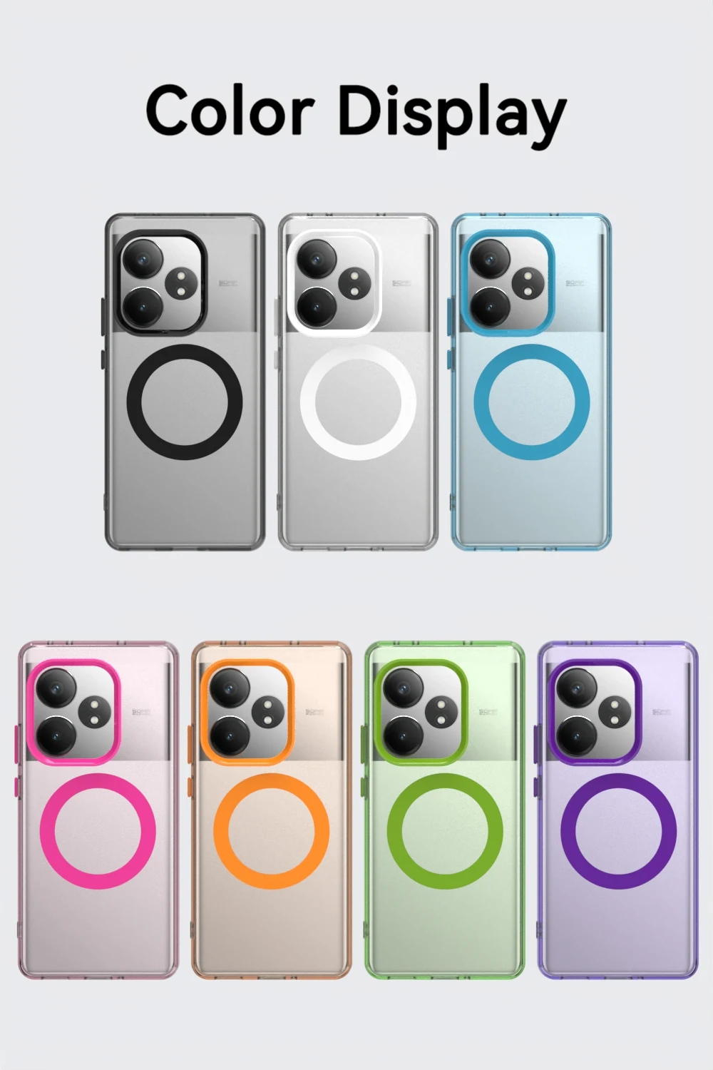 For OPPO Realme GT 6 6T Case Soft Silicone magnetic Wireless charging Protective Back Cover Case For XRealme GT neo 6 Se Shell