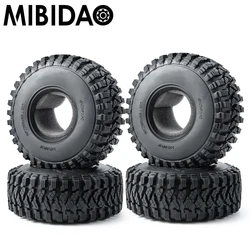 MIBIDAO 2.2 Cal 125mm gumowe opony do kół do osiowego SCX10 90048 D90 rrr10 TRX4 1/10 samochód zdalnie sterowany RC części do ulepszenia samochodów