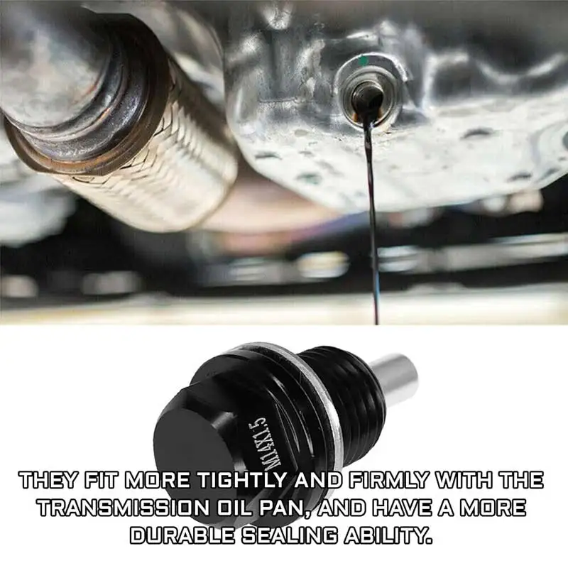 M121416182024 Oil Pan Drain Plug Car Oil Pan Drain Gasket Screw Plug Bolt Leak-proof Replacement Car Accessorie for Most Vehicle