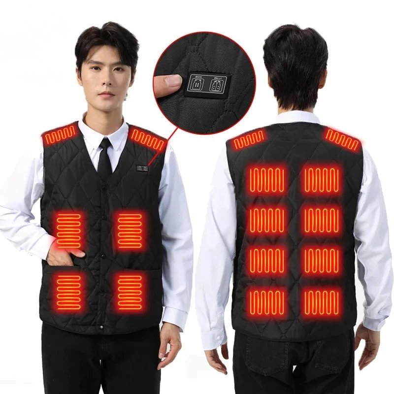 

16-зонный жилет с подогревом, синяя мужская куртка с подогревом, зимняя женская куртка с USB-подогревом, терможилет, теплая спортивная рабочая куртка на открытом воздухе
