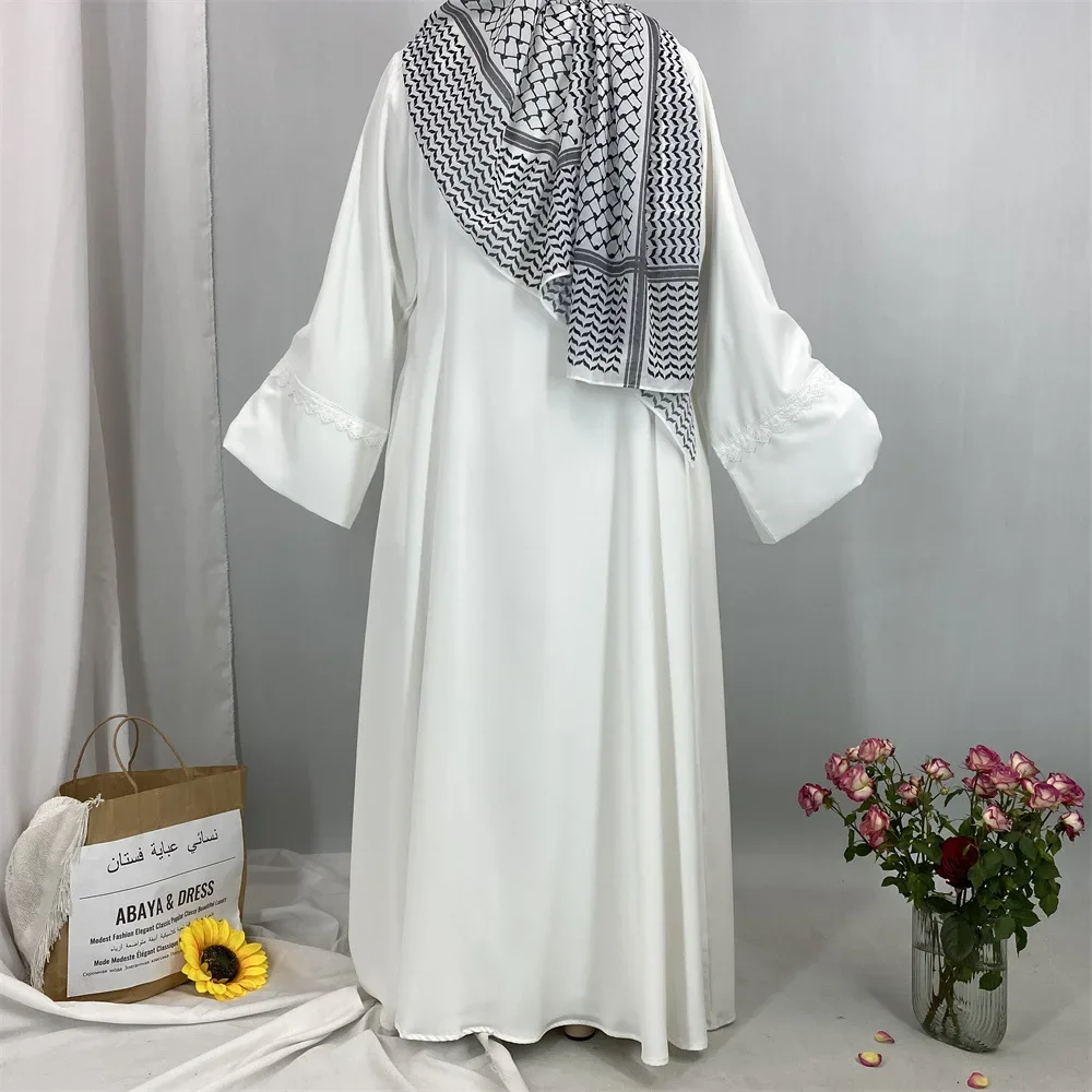 Robe longue élégante, ample, Maxi, mode, vêtements pour femmes, Cardigan Abaya, couleur unie