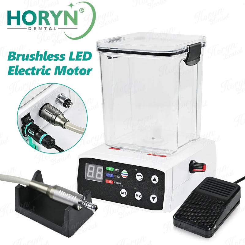

Dental Brushless Motor LED Fiber Optic 1:1/1:5 /1:4.2 Increasing Speed 1:1 Contra-Angle Low Speed Handpiece Air Turbine