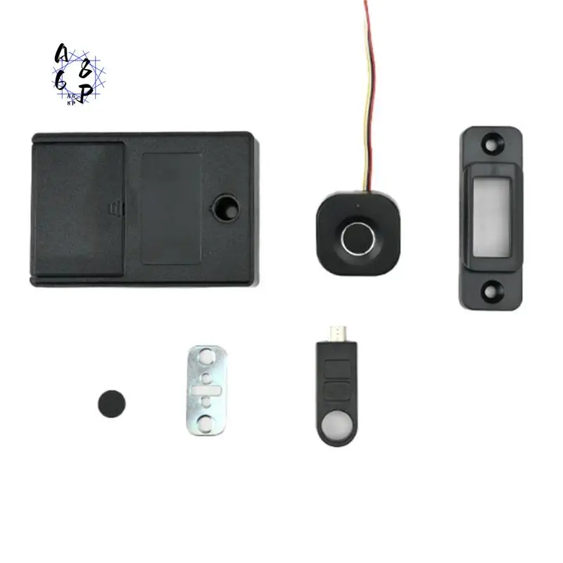 A68P-Biometric Fingerprint Lock Black Keyless Cabinet Lock Smart Drawer Locks Door Lock