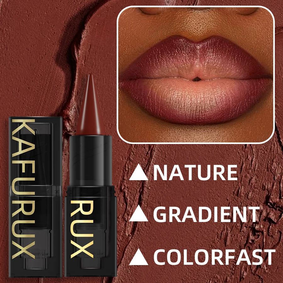 1pc ヌードブラウンリップライナーペン口紅マットスムーズな防水リップライナーペンシル長期的なノンスティックカップリップティントメイクアップ化粧品