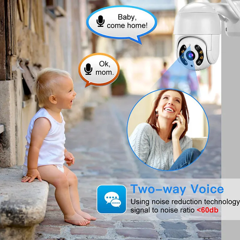 V380 Pro 8MP 4K WiFi Camera Outdoor Home Security IP Smart Monitor Video Surveillance Camera Full Color Night Vision CCTV