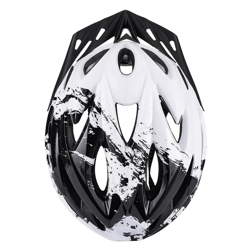 Magnetic Goggles Helmet with Brim and USB Charging Light Removable Bicycle Riding Helm Integrated Molding