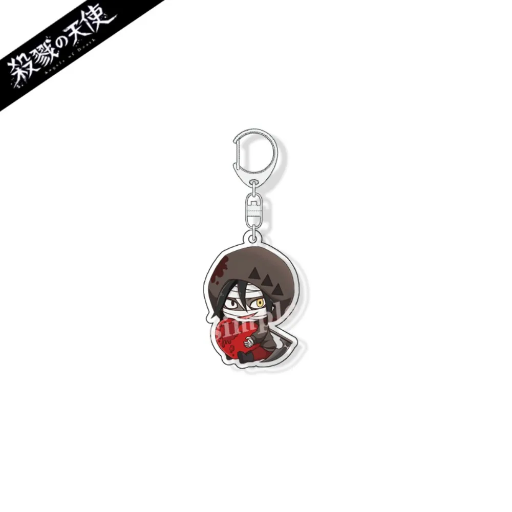 6CM Charm Anime Angels of Death Acrylic Keychain Model Cosplay Characters Ornament Accessories Goods Collection Gifts