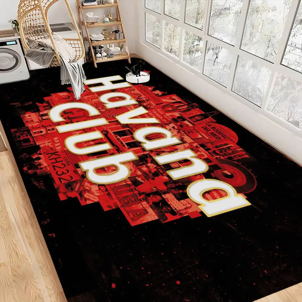 H-Havana C-Club Alfombra antideslizante para cuarto de lavado, decoración para lavandería, balcón, sala de estar infantil, alfombrillas para mesita de noche