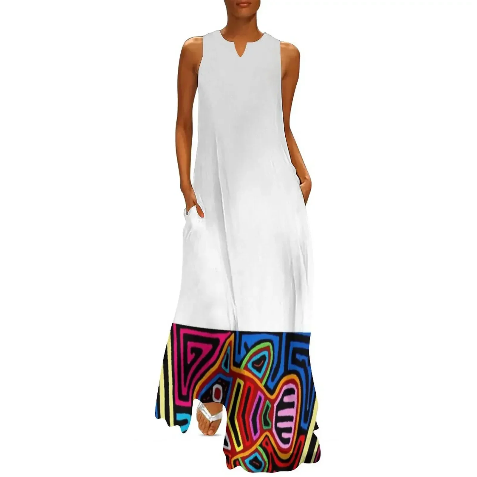 

Mola de Panama Long Dress dresses for women Casual dresses party dresses women evening dress women Dress