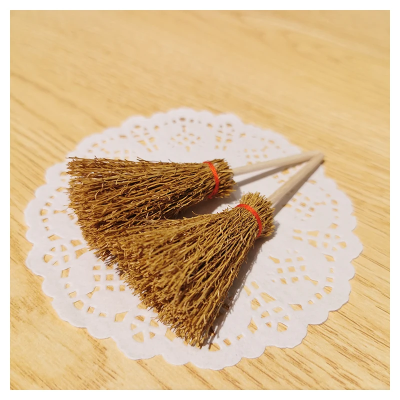 

Beadsnice Small Broom Brooch Badge Handmade Mini Broom Schoolbag Accessories