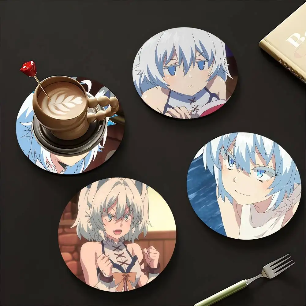 1pc Setsuna Redo Of Healer Wooden Coaster Colour Printing Cup Mat Home Desk Decoration Gifts