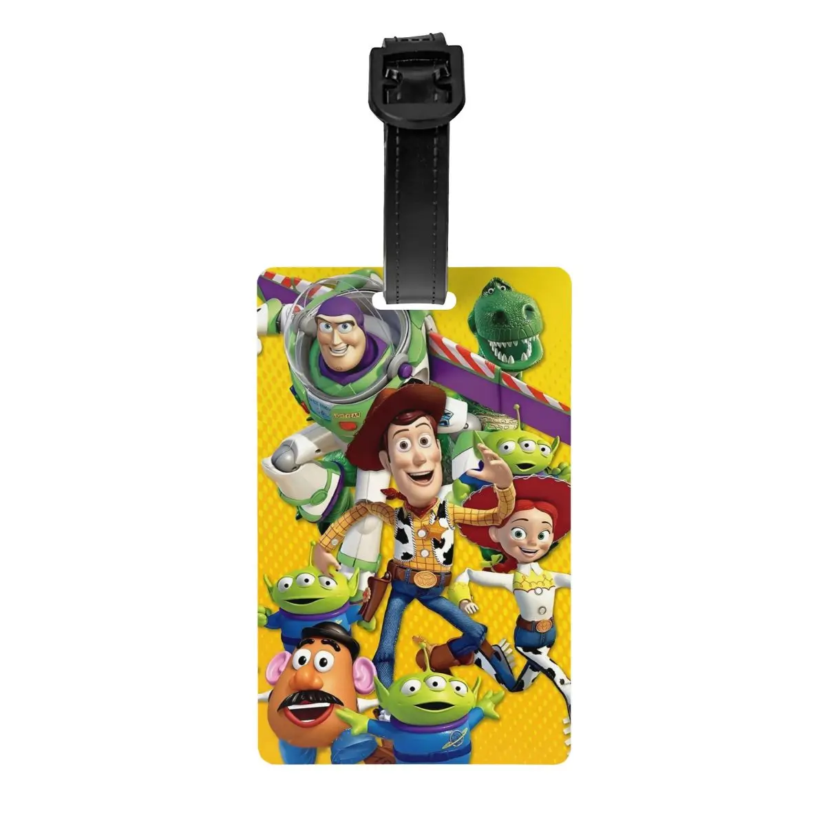 

Custom Toy Story Cartoon Luggage Tag With Name Card Privacy Cover ID Label for Travel Bag Suitcase