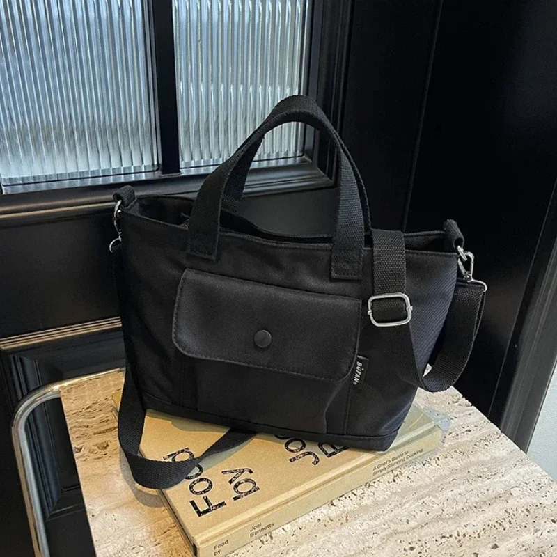 Ins Super Fire Large Capacity Female Shoulder Bag 2024 New Oxford Fabric Crossbody Bag Female Literary Simple Casual Handbag