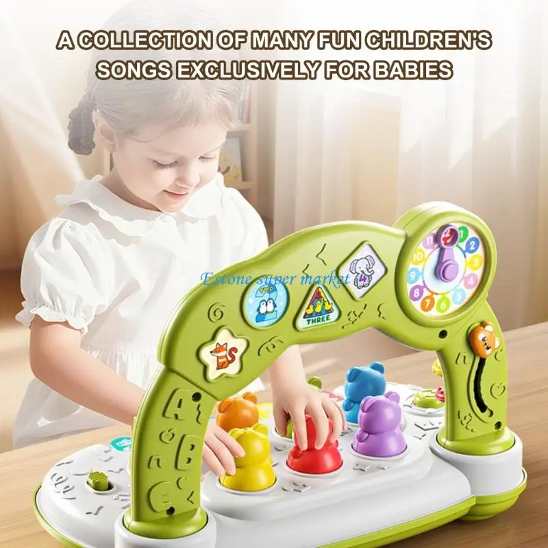 

090B Kids Whac Mole Keyboard Toy Music Instrument Toy For Toddler Interactive Education Hand Eye Coordination Exercise Toy