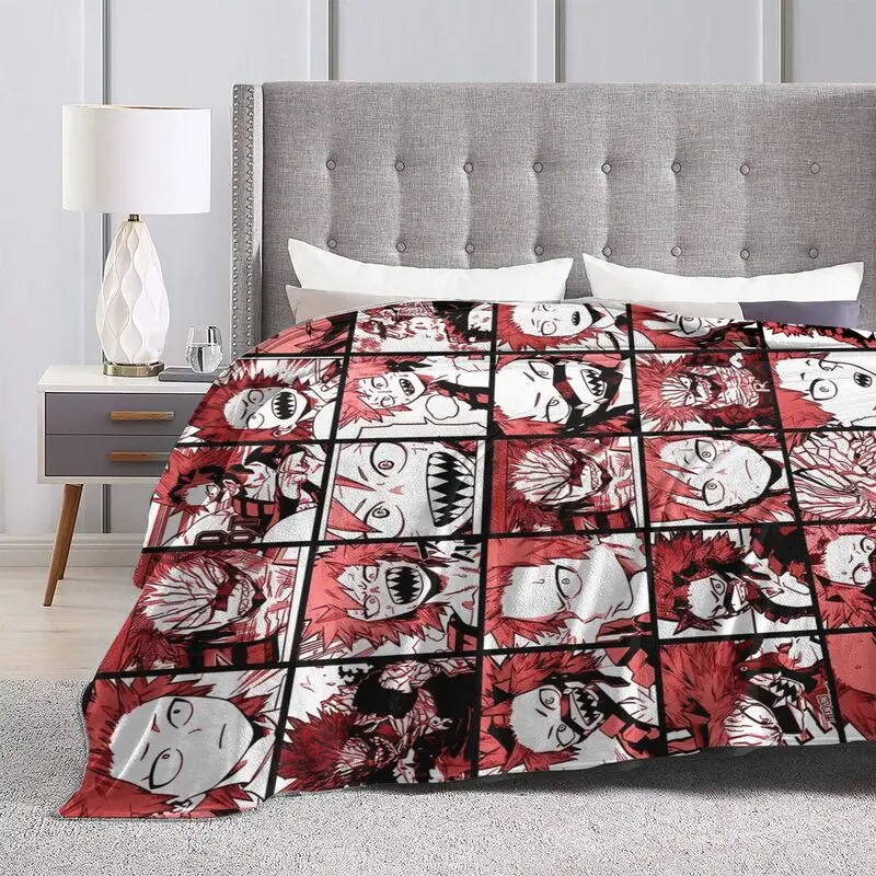 My Hero Academia Collage Anime Flannel Fleece Blanket Lightweight Blanket Soft Warm Cozy Fuzzy Throw Blanket for Bed Sofa Travel view 4