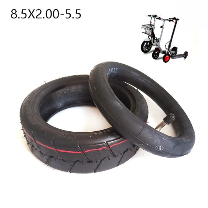 CST 8.5x2.00-5.5 High Quality Tire Inner Tube 45 90 Valve Degree Fits 8.5 Inch Electric Scooter INOKIM Night Series Scooter