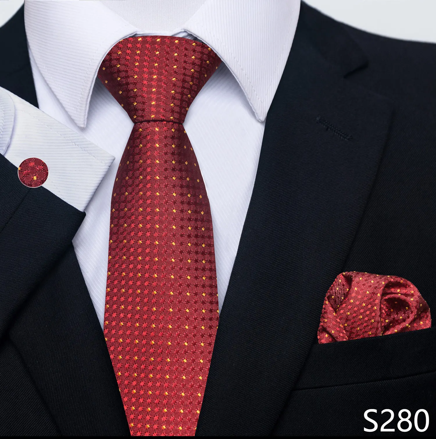 Neue Stil Mode Marke Krawatte Für Männer Grün Floral Krawatte Einstecktücher Manschettenknöpfe Set Krawatte Anzug Zubehör Fit Formale Party – Detail 33