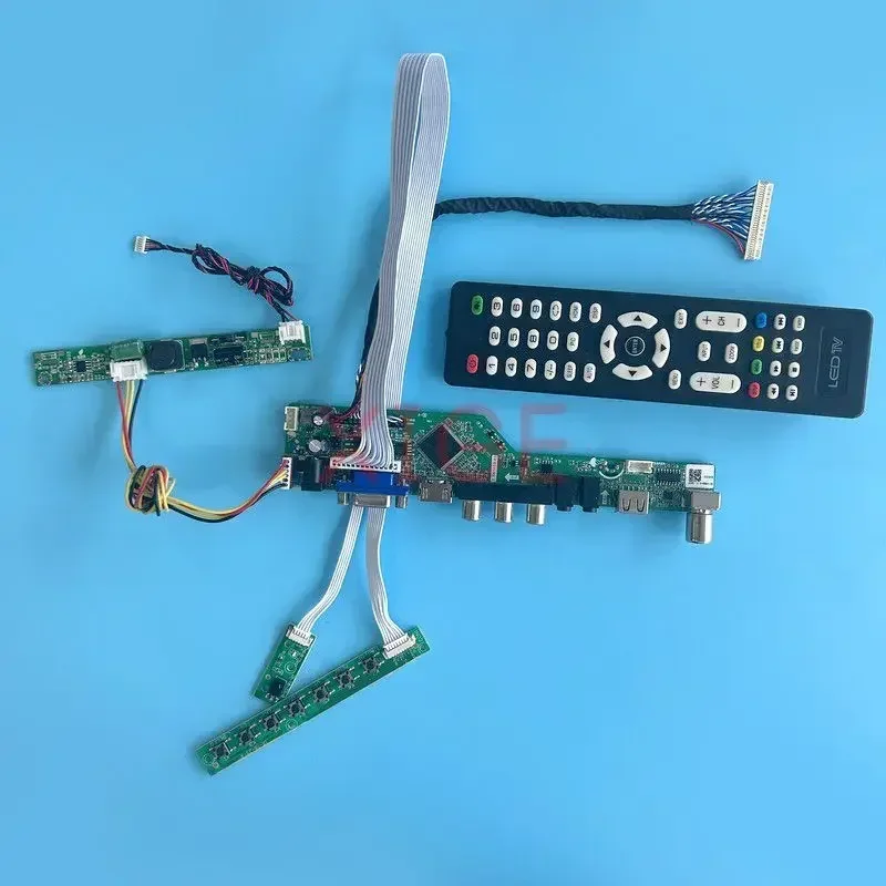 

Для MV238FHM M238HCA M238HCJ плата контроллера LVDS 30-контактный аналоговый ТВ-сигнал 1920*1080 ЖК-монитор DIY Kit VGA + HDMI + AV + USB 23,8 дюйма