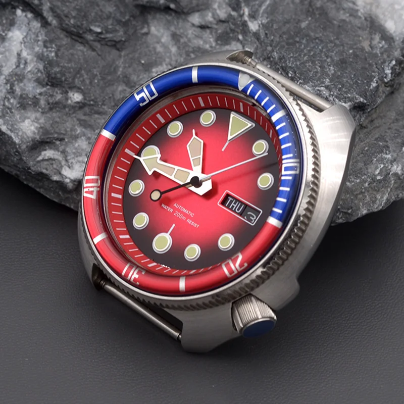 Mod SKX 6105 6309 Style Automatic Dive Watch NH35 NH36 Movement Sea Turtle Abalone Style Automatic Mechanical Watch Head