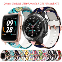 20mm Replacement Band For Umidigi UFit Smart WatchStrap For Umidigi Uwatch 3 GPS/Uwatch GT Bracelet Silicone Wristband Loop Belt