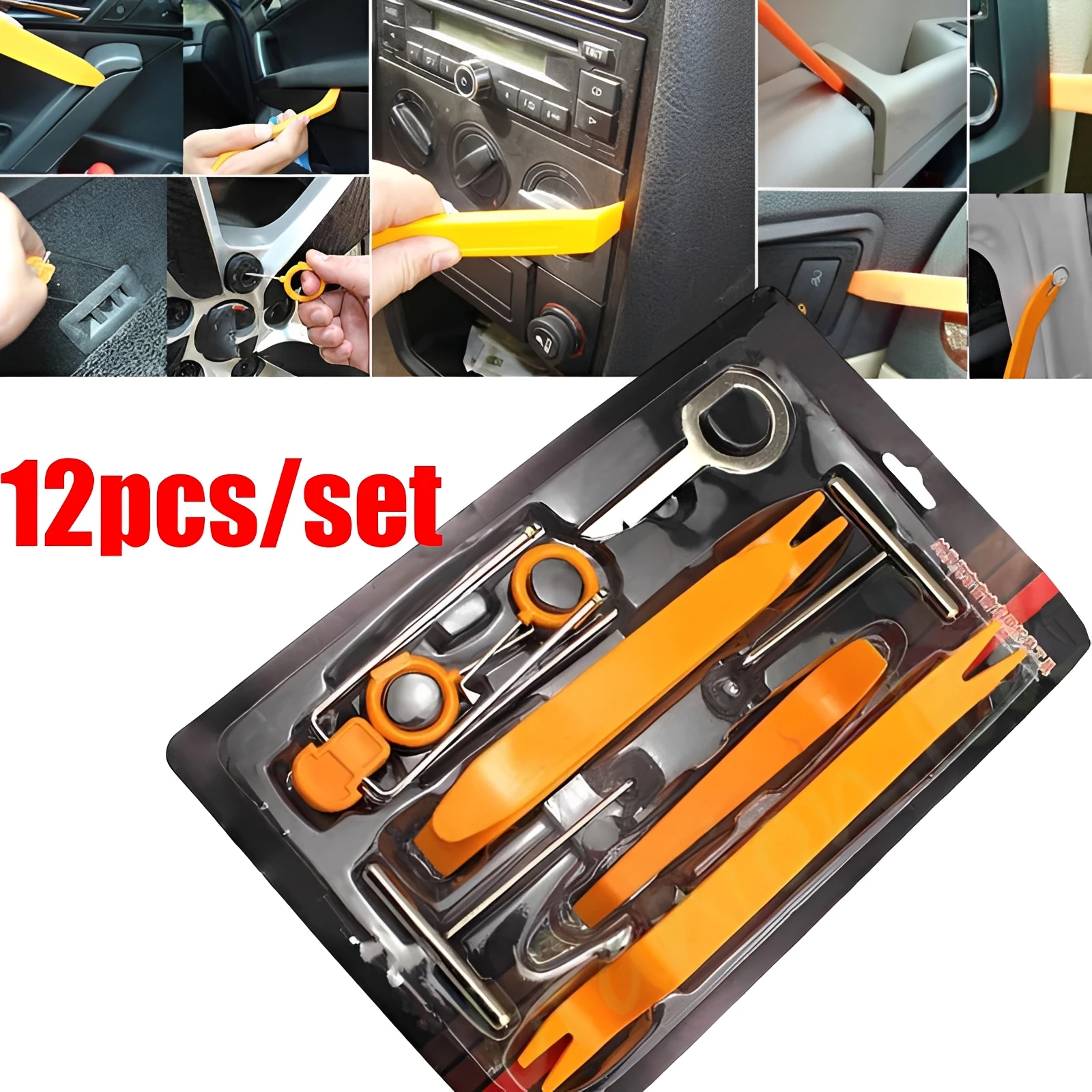 Car Radio Door Clip Panel Trim Disassembly Repairing Tools Kits Auto Parts Car Interior Panel Removal Installtion Pry Tools