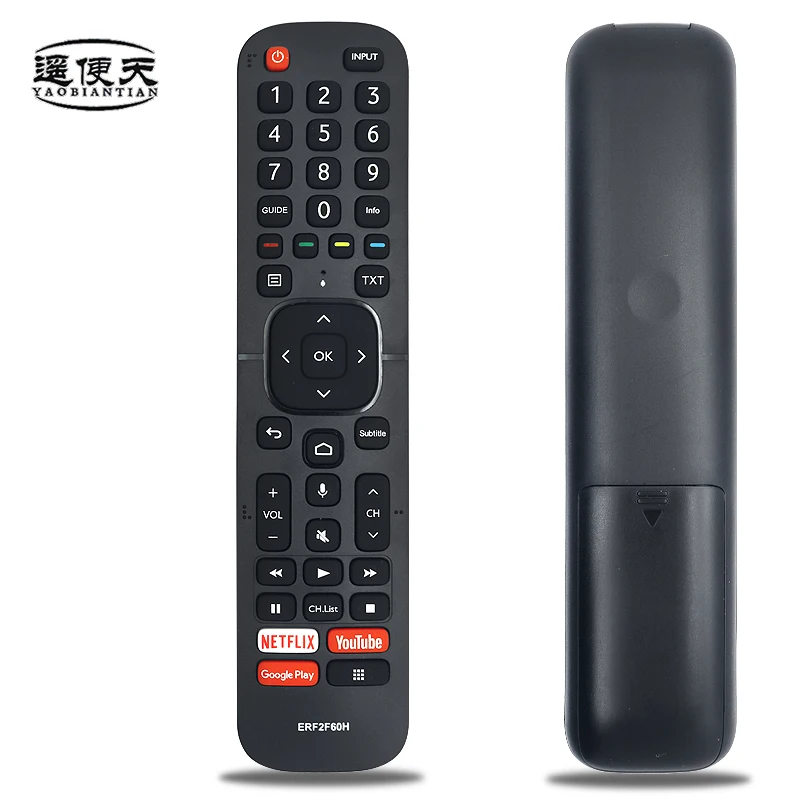 Tlcommande vocale Bluetooth ERF2F60H pour tlviseurs LED Hisense modles 43A35EEAS 40A35EEAS 43A35EEAS